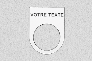 Gravure plastique - Étiquettes de voyant lumineux